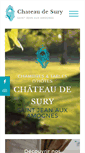 Mobile Screenshot of chateau-de-sury.com