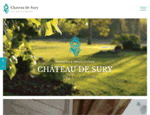 Tablet Screenshot of chateau-de-sury.com